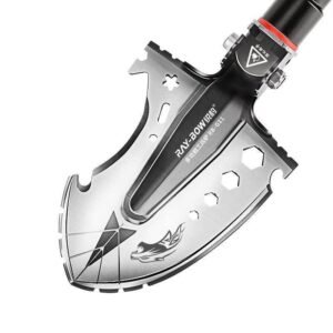 Multifunctional outdoor engineer shovel folding shovel car shovel manganese steel outdoor military engineering shovel supplies equipment