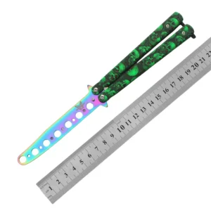 CSGO butterfly knife CS butterfly knife novice practice knife butterfly comb toy practice knife full steel unsharpened