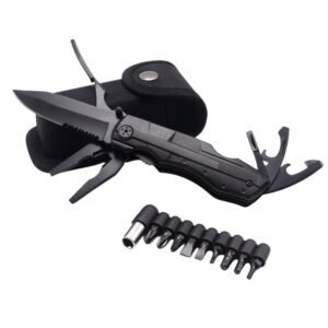 Multi-function tactical folding knife with pliers - a portable multi-tool for outdoor survival EDC