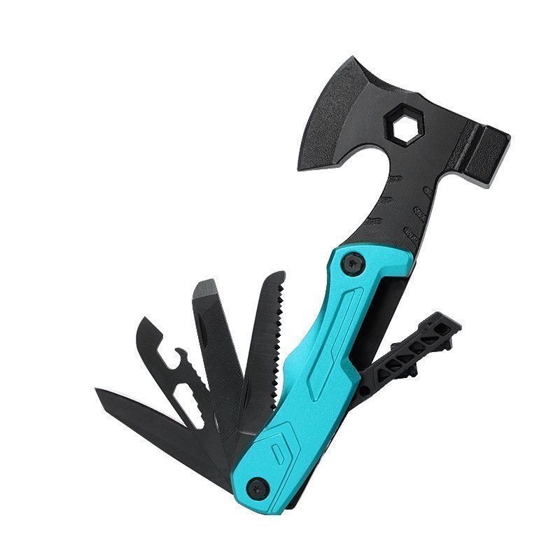 O1CN01kr7QU72I7WCeFpn6H_2217657629239-0-cib.jpg Multifunctional survival axe pliers folding knife pliers hammer with flint multi-purpose tool portable life-saving axe---BLUE