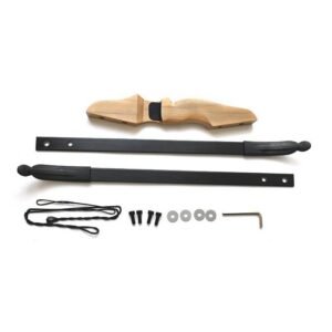 Wooden handle recurve bow scenic area bow and arrow archery split entry bow fiberglass straight pull bow