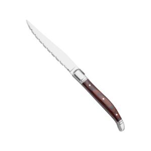Wooden handle serrated knife luxury French fruit knife