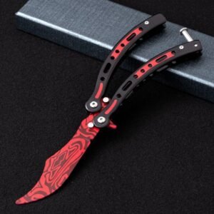 Butterfly practice knife CSGO folding unsharpened hand-throwing ornamental knife hand training knife