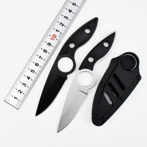 Outdoor high hardness skeleton knife portable camping