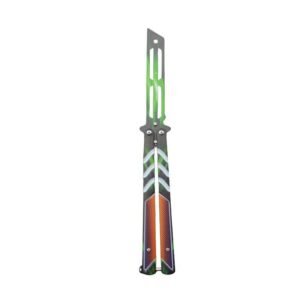 Folding unsharpened butterfly practice knife outdoor CSgo butterfly knife
