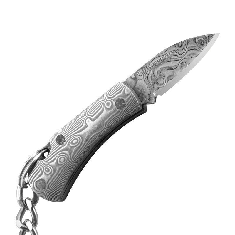 O1CN01qH00d31bpSjgcVQ23_2217637093514-0-cib.jpg Mini Damascus steel folding knife Multi-purpose outdoor stainless steel portable High hardness