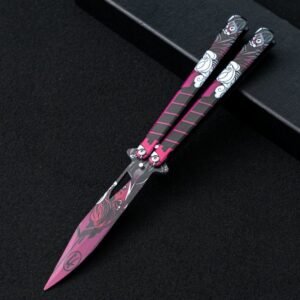 Unsharpened butterfly practice knife color butterfly knife outdoor multi-function folding knife swing
