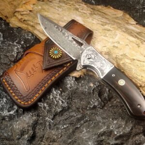 Damascus Folding Knife – High Hardness Outdoor Camping Knife
