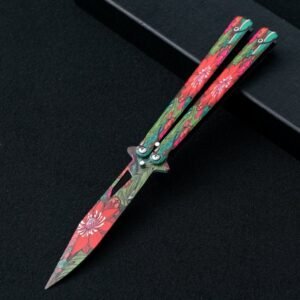 Unsharpened butterfly practice knife color butterfly knife outdoor multi-function folding knife swing