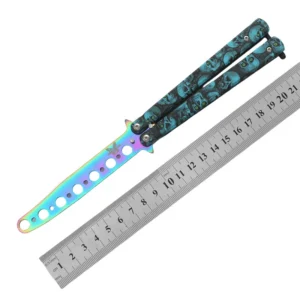 CSGO butterfly knife CS butterfly knife novice practice knife butterfly comb toy practice knife full steel unsharpened