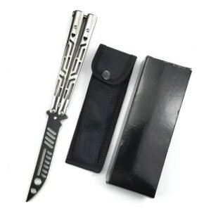 CSGO butterfly practice knife unsharpened portable folding