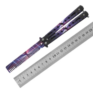 CSGO butterfly knife CS butterfly knife novice practice knife butterfly comb toy practice knife full steel unsharpened