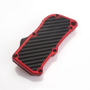 Box Cutter Carbon Fiber Utility Knife Blade Equipped With 5 Blades-Red