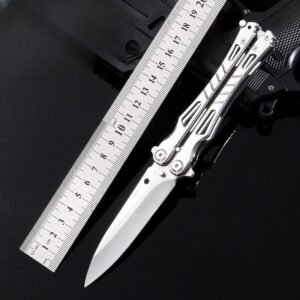 New Professional Butterfly KnifePractice Folding KnifeFolding KnifeThrowing KnifeTraining ToolUnbladed