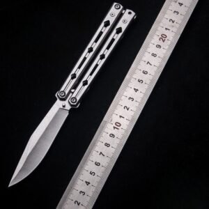New Professional Butterfly KnifePractice Folding KnifeFolding KnifeThrowing KnifeTraining ToolUnbladed