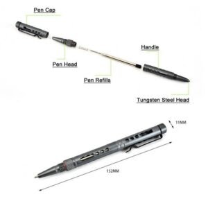 Tactical Pen With Tungsten Steel Head Self Defense Supplies