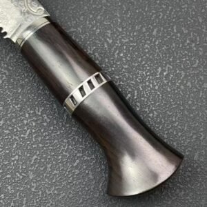 Shennongjia Dragon Pattern Damascus Kukri Knife
