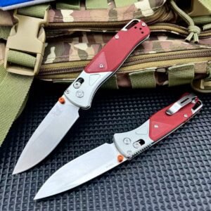 Butterfly 535-9 Red And White G10 Handle Folding Knife