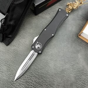 Zinc Handle Microtech Hera Goddess Flat Handle OTF Knife