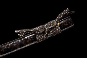 Ghost Handmade Hammered Black Samurai Fixed Blade Knife