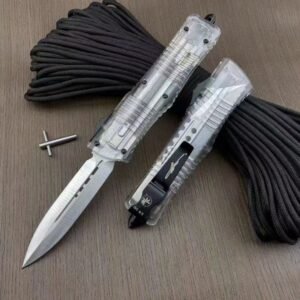 Microtech Fully Transparent Handle Dalong 2nd Generation OTF Knife