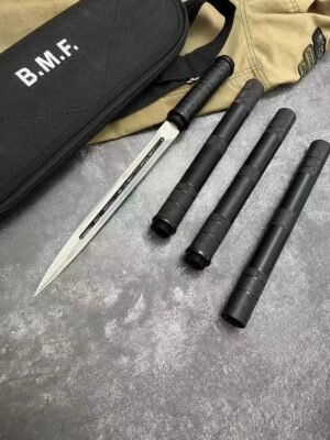 Combined With B.M.F Twin Spikes Fixed Blade Knife