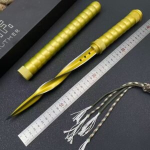 Gold Multi-Function Triangular Spike Knife