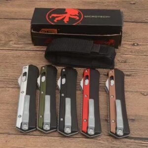 Zinc-handle Microtech Snake God OTF Knife