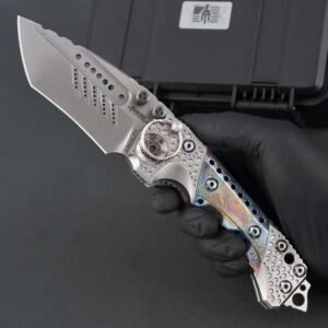 Miller Bros. T1 Heavy Folding Knife with Blue-Finish Handle