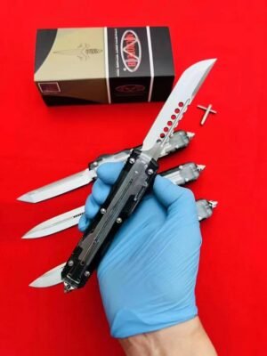 Microtech Transparent UT White Shell OTF Knife