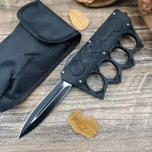 Plastic-handled Ghost Knight Gauntlets Jump Straight At The Tiger OTF Knife