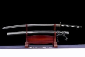 Ghost Handmade Leaf-Pattern Samurai Fixed Blade Knife