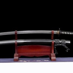 Ghost Handmade Leaf-Pattern Samurai Fixed Blade Knife
