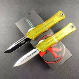 Microtech Dalong 3rd Generation Triangle Screw Transparent Version OTF Knife