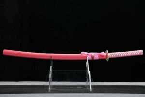 Pink Mirrored Samurai Fierce Dragon 26-inch Fixed Blade Knife