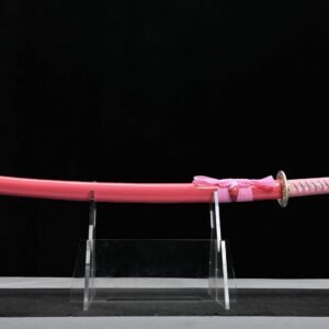 Pink Mirrored Samurai Fierce Dragon 26-inch Fixed Blade Knife