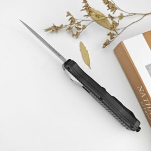 Butterfly Twin Peaks Straight Out 3200 Black Sand OTF Knife