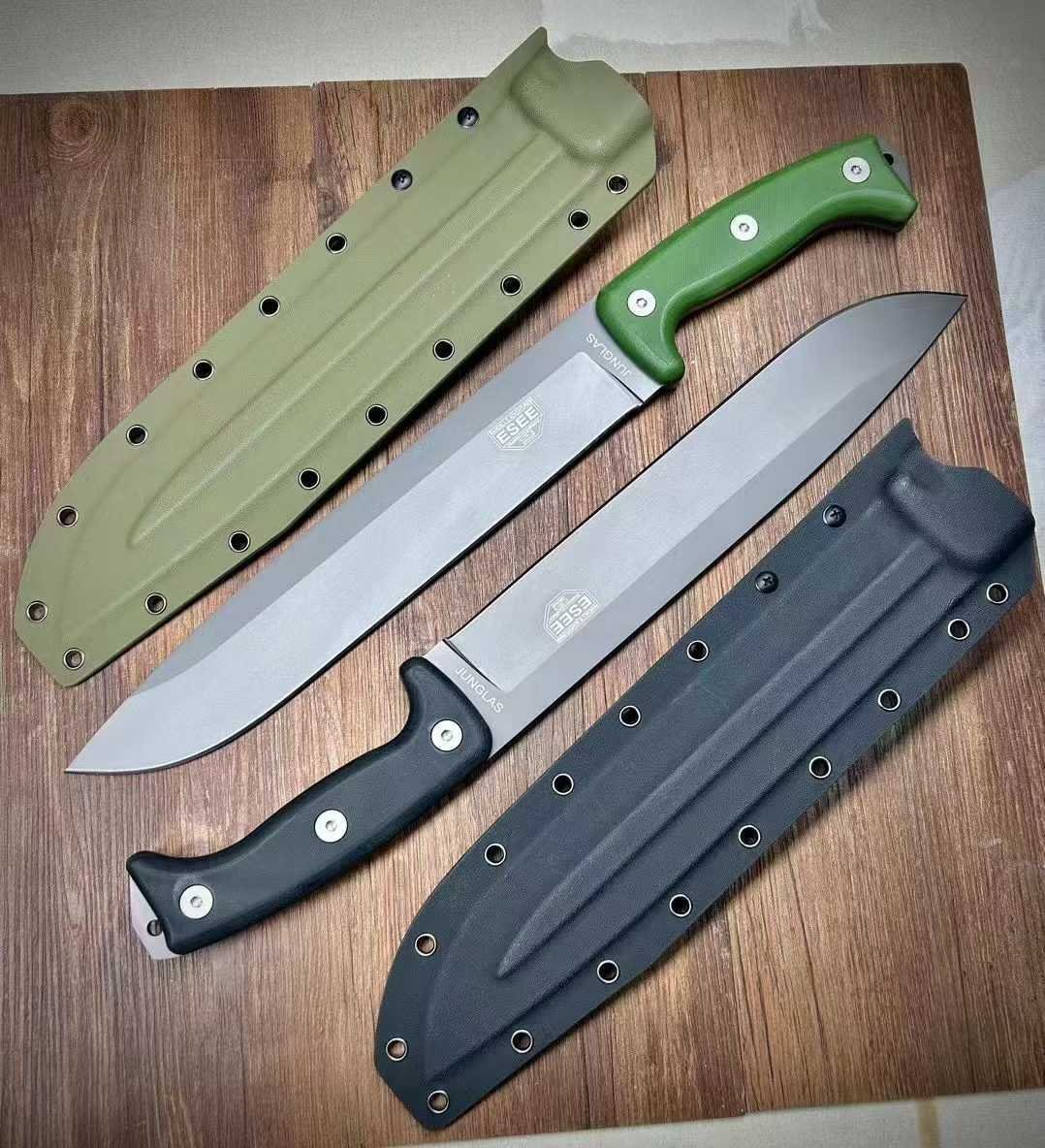 c2ab7fff-1f4e-4106-a760-e3bf6bab1785.jpeg ESEE Junglas Extended Large Fixed Blade Knife