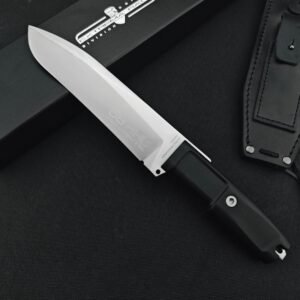 An Extremely Aggressive Doberman Fixed Blade Knife