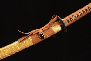 Ghost Handmade Golden Samurai Fixed Blade Knife