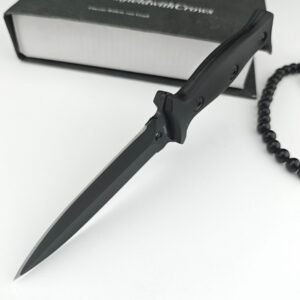 (G46) Poisonous Eyes Double-Peaked Hand Thorn Push Dagger