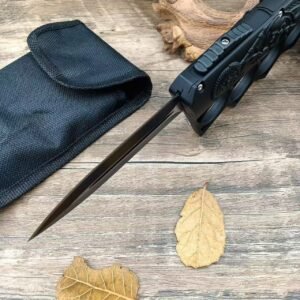 Plastic-handled Ghost Knight Gauntlets Jump Straight At The Tiger OTF Knife