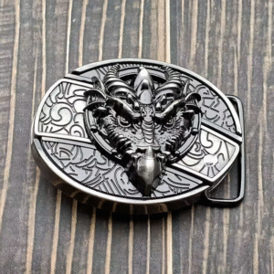 Round dragon knife belt buckle knife