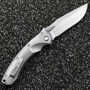 Microtech Amphibious Aluminum-Handle Folding Knife