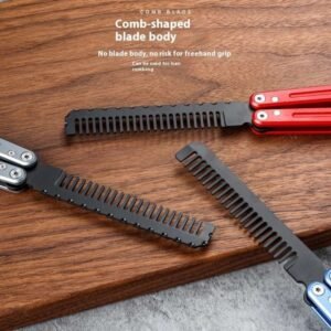Stainless steel comb Aluminum Handle Practice CSGO