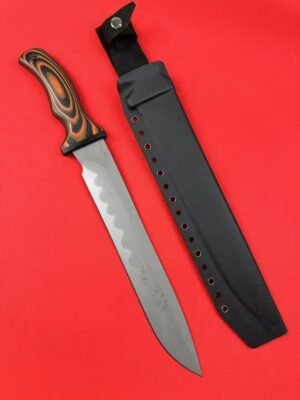 Mad Dog Voodoo Queen Red-Handle Fixed Blade Knife