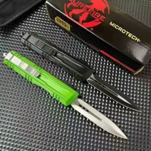 Zinc Handle Microtech Is A Divine Fire OTF Knife