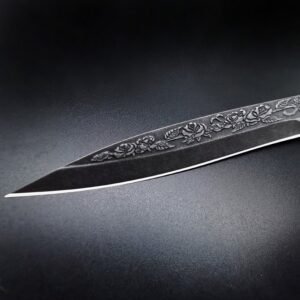 Swordfish Rose Relief Fold Folding Knife