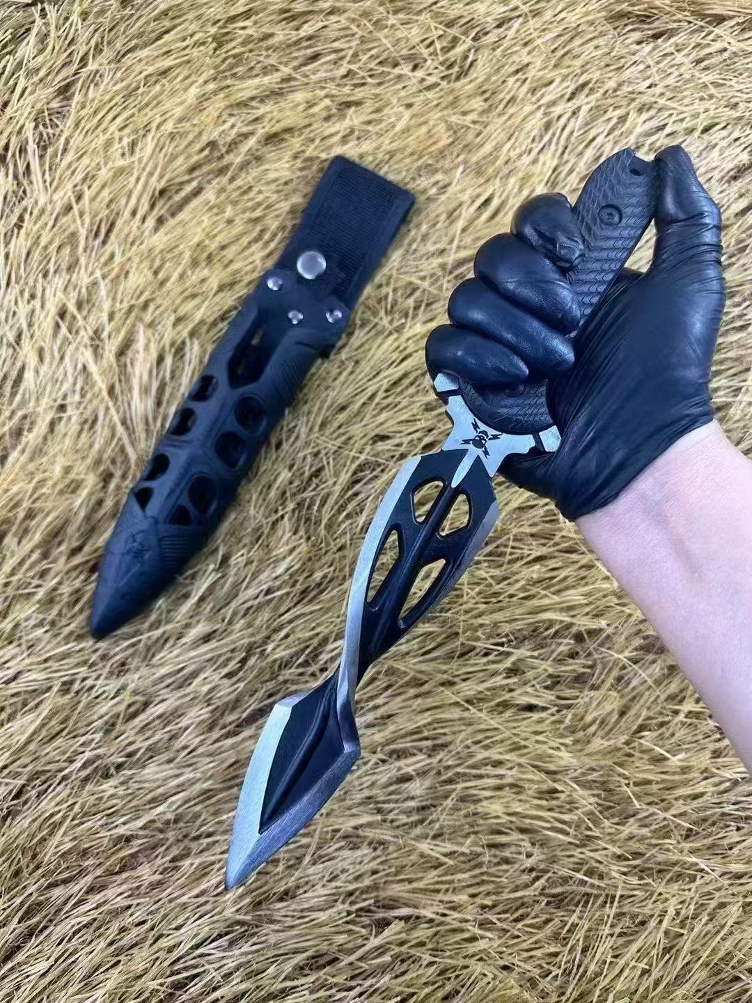 da6c7634-059e-407a-8f9f-ad14215cce0c.jpeg Combined With M48 Spiral Flat Spines Fixed Blade Knife