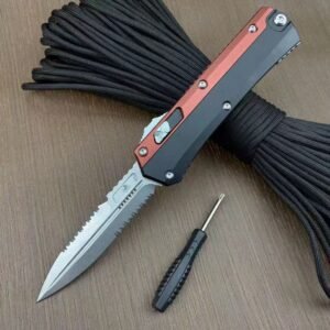 Microtech Snake God Double-Serrated OTF Knife